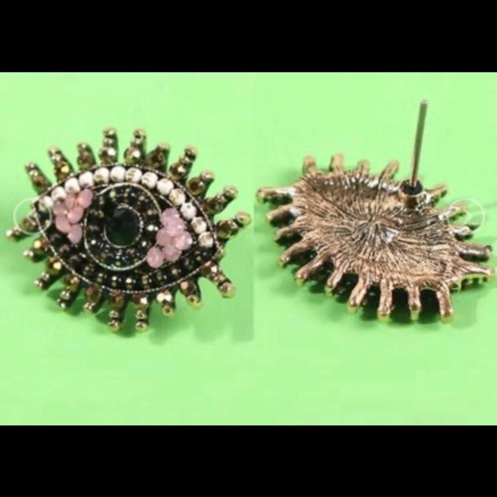 Evil eye earrings - Picture 4 of 5